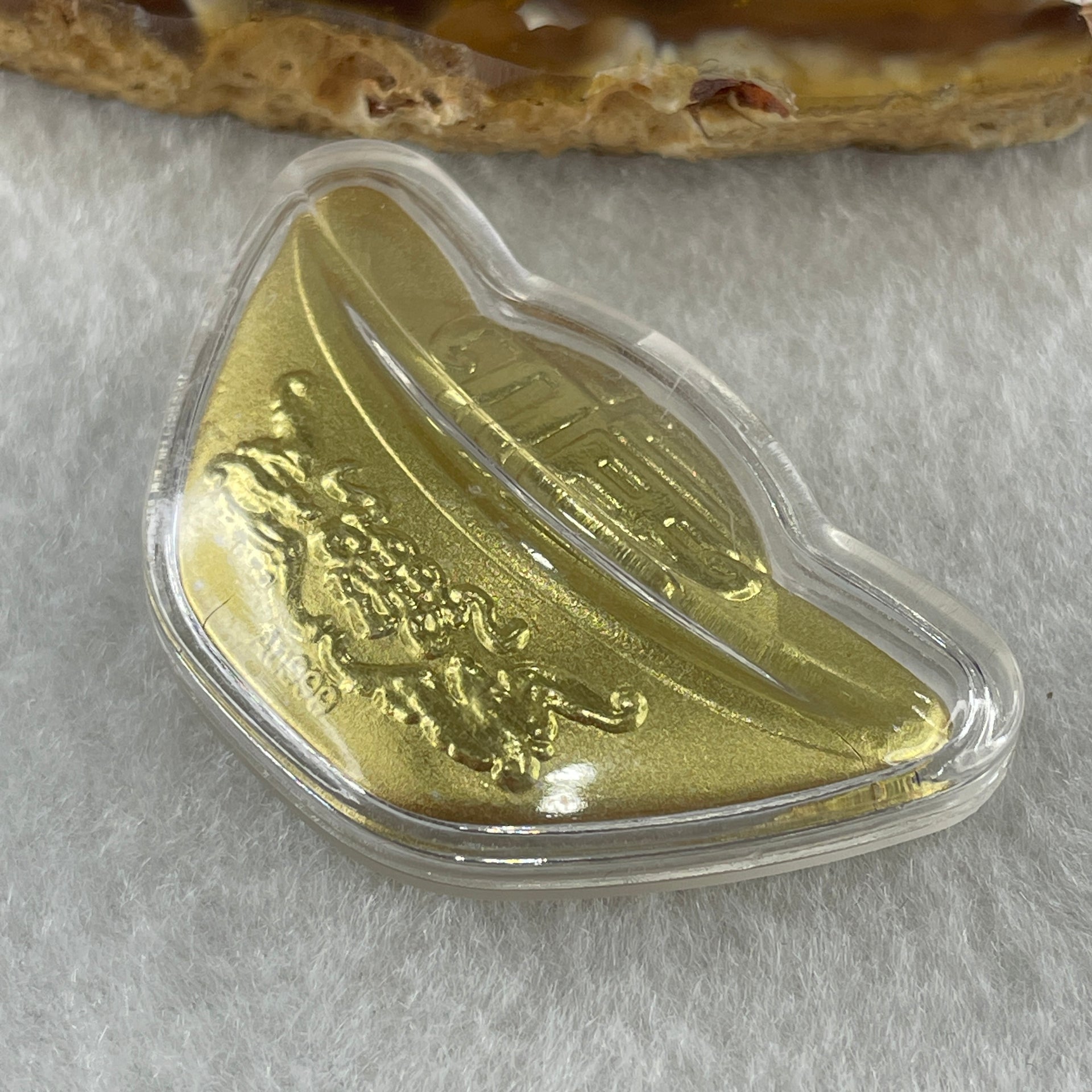 9999 Gold Ingot Flat Display 0.1g - Huangs Jadeite and Jewelry Pte Ltd