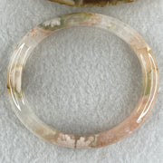 Natural Pink Flower Agate Oval Bangle Set | (68.69g | 55.6mm ID | 9.0 x 6.9mm | Blooming Self-Love & Emotional Renewal Anchor, Feng Shui Harmony & Sovereign Guifei Stacking Bangle Set) - Huangs Jadeite and Jewelry Pte Ltd