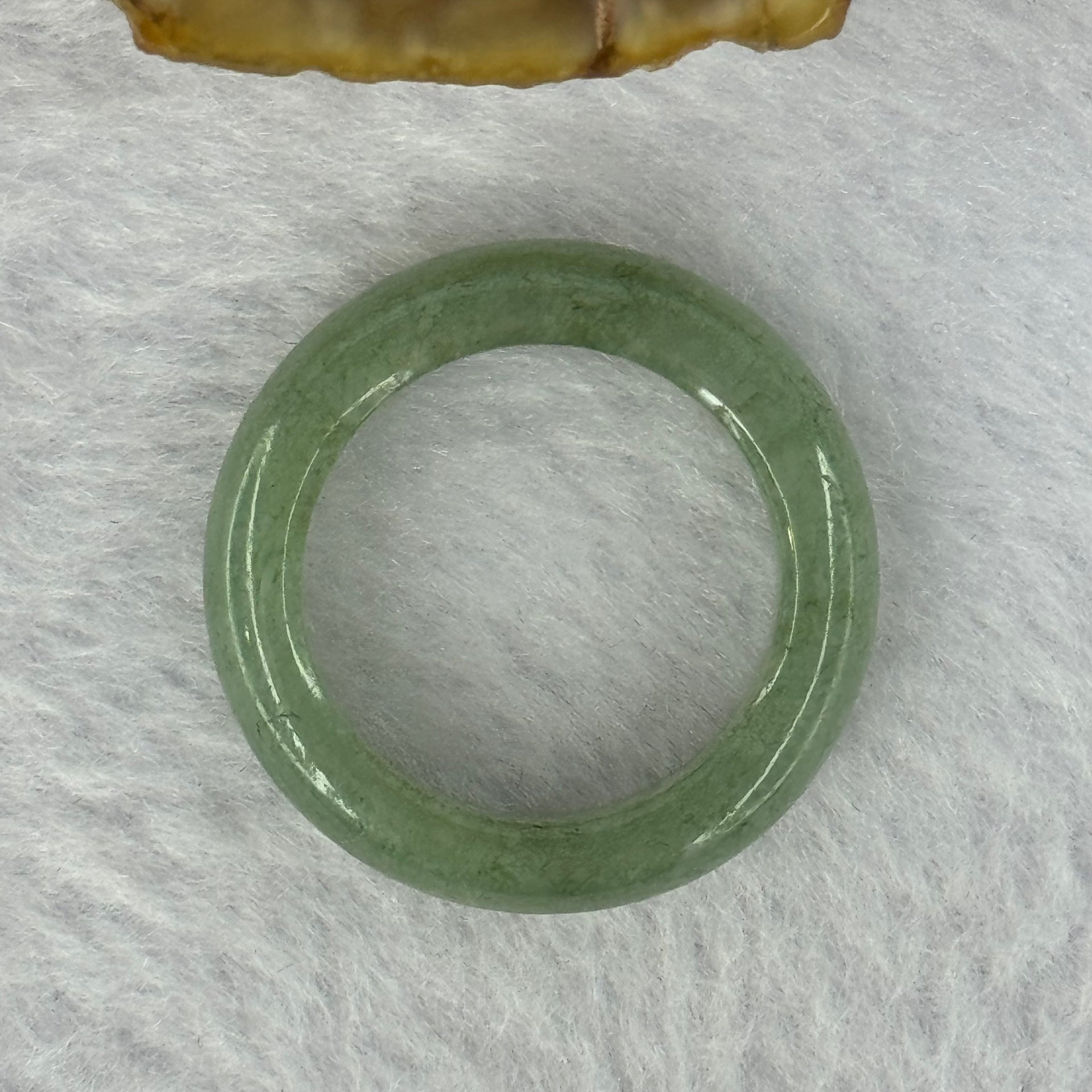 Type A Green Jadeite Ring 4.05g 6.0 by 3.9mm US7 HK15.5 (Slight External Line) - Huangs Jadeite and Jewelry Pte Ltd