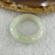 Type A Natural White to Faint Green Jadeite Ring 3.90g5.7 by 3.7mm US 8.1 HK 17.9 (Very Very Slight Internal Line) - Huangs Jadeite and Jewelry Pte Ltd