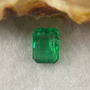 Natural Colombia Green Emerald (Beryl) Cut-Cornered Rectangular step cut 0.74cts 6.4 by 4.8 by 3.4mm - Huangs Jadeite and Jewelry Pte Ltd