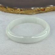 Type A Light Lavender Green to White Jadeite Bangle 25.04g Internal Diameter 49.9mm 10.4 by 5.4mm (Very Slight Internal Line) - Huangs Jadeite and Jewelry Pte Ltd