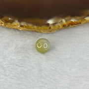 Type A Yellow with Sky Blue Jadeite Bead for Bracelet/Necklace/Earrings/Rings 1.53g 9.7mm - Huangs Jadeite and Jewelry Pte Ltd