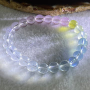 Very Very High Grade Transparent Natural Morganite Beryl Beads Bracelet 18.20g 16cm 8.4mm 24 Beads - Huangs Jadeite and Jewelry Pte Ltd