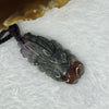Natural Auralite 23 Nine Tail Fox Pendent 天然极光23九尾狐牌 6.29g 37.8 by 18.3 by 5.5mm - Huangs Jadeite and Jewelry Pte Ltd