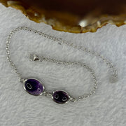 Above Average Natural Super 7 in S925 Sliver Bracelet 3.49g 11.0 by 8.2 by 5.2mm - Huangs Jadeite and Jewelry Pte Ltd