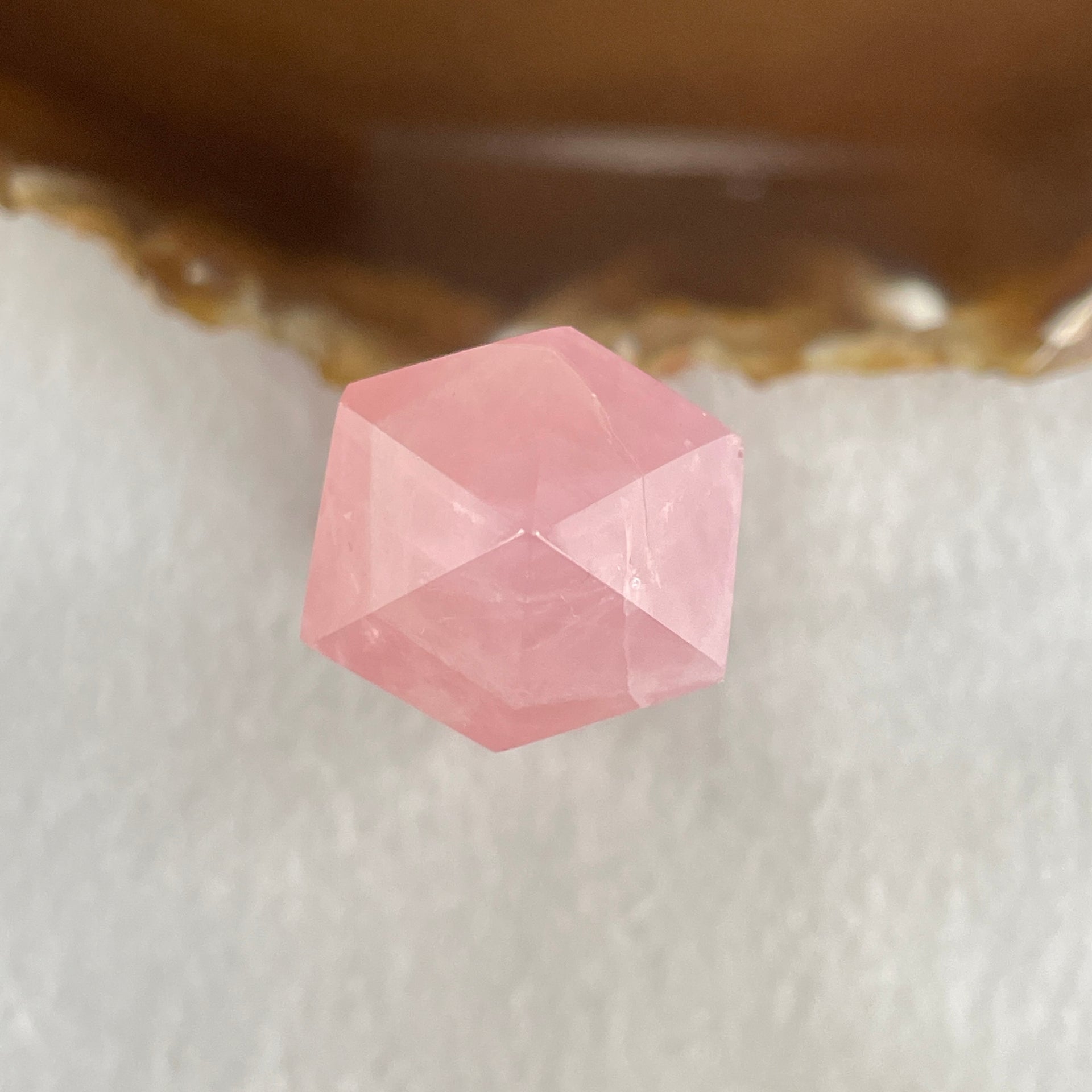 Natural Rose Quartz Tower Display 91.54g 90.0 by 27.0 by 23.1mm - Huangs Jadeite and Jewelry Pte Ltd