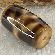 Natural Powerful Tibetan Old Oily Agate Patina Guiren Tairen Human Dzi Bead Totem Amulet Heavenly Master (Tian Zhu) 贵人天诛 4.88g 19.8 by 11.8mm - Huangs Jadeite and Jewelry Pte Ltd