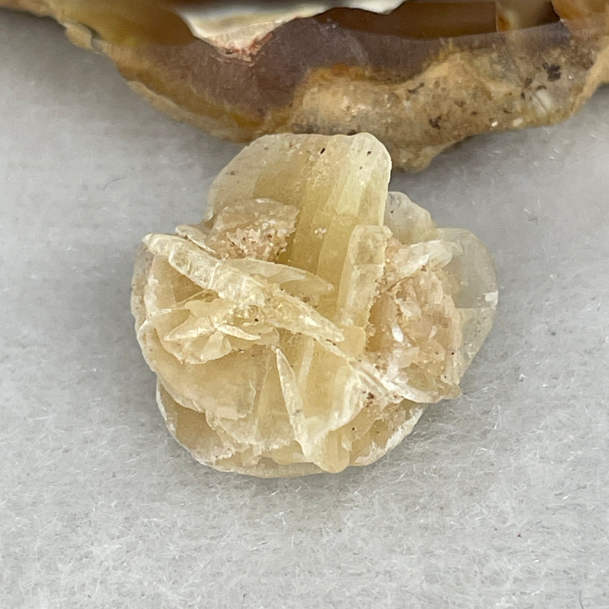 Natural Desert Rose Selenite Specimen | Miniature Sand Rose Rosette Pocket Crystal (2.3g | 16.5 x 15.7 x 10.0mm)