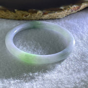 Type A Lavender and Green Jadeite Bangle Internal Diameter 43.7mm 14.65g 6.0 by 6.0mm (Very Very Fine Internal Line) - Huangs Jadeite and Jewelry Pte Ltd