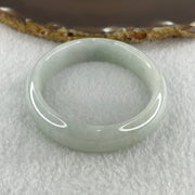 Natural Type A Faint Green Faint Lavender Jadeite Oval Bangle 42.10g Inner Diameter 55.2mm 12.8 by 7.4mm (Very Very Slight Internal Lines) - Huangs Jadeite and Jewelry Pte Ltd