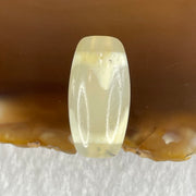 Natural Powerful Tibetan Old Oily Agate Tiger Tooth Daluo Dzi Bead Heavenly Master (Tian Zhu) 虎呀天诛 3.20g 19.9 by 10.2mm - Huangs Jadeite and Jewelry Pte Ltd