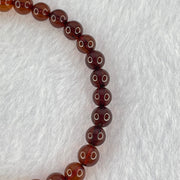 Natural Mixed Color Amber Beads Bracelet 3.25g 15.5cm 5.9mm 32 Beads - Huangs Jadeite and Jewelry Pte Ltd