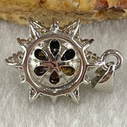 Natural Amber with Crystals in S925 Sliver Pendant 2.07g 8.9mm (External Line) - Huangs Jadeite and Jewelry Pte Ltd