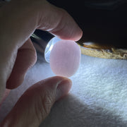 Natural Type A Lavender Jadeite Oval Shape Cabochon Stone for Setting14.89g 23.8 by 19.3 by 14.8mm - Huangs Jadeite and Jewelry Pte Ltd