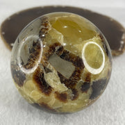 Natural Septarian Stone Ball with Clear Acrylic Display 603.31g 75.0 by 95.0mm - Huangs Jadeite and Jewelry Pte Ltd