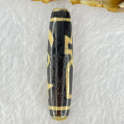 Natural Powerful Tibetan Old Oily Agate Cai Shen with Moon Sun Star Dzi Bead Heavenly Master (Tian Zhu) 财神长天珠 16.79g 58.2 by 13.6mm - Huangs Jadeite and Jewelry Pte Ltd