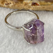 Natural Super 7 in S925 Sliver Ring (Adjustable Size) 3.77g 13.6 by 10.0 by 7.7mm - Huangs Jadeite and Jewelry Pte Ltd