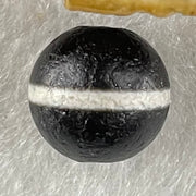 Natural Powerful Tibetan Old Oily Agate 1 Lines Dzi Bead Heavenly Master (Tian Zhu) 1.44g 9.9 by 10.3mm - Huangs Jadeite and Jewelry Pte Ltd