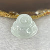 Type A Green Lavender Jadeite Milo Buddha Pendant 4.39g 27.8 by 25.2 by 4.3mm - Huangs Jadeite and Jewelry Pte Ltd
