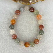 Above Average Grade Natural Muti Colour Rabbit Hair Rutilated Quartz Beads Bracelet 25.24g 16.5mm 9.9mm 20 Beads - Huangs Jadeite and Jewelry Pte Ltd