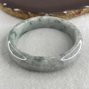 Natural Type A Light Green with Light Lavender and Blueish Green Piao Hua Jadeite Bangle 69.25g Internal Diameter 57.5mm 14.0 by 9.7mm (Close to Perfect) - Huangs Jadeite and Jewelry Pte Ltd