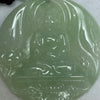 Type A Light Green Jadeite Buddha Pendant 36.22g 52.9 by 6.6mm - Huangs Jadeite and Jewelry Pte Ltd