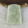 Type A Light Sky Blue with yellow Spot Jadeite Shan Shui Pendent 29.24g 49.7 by 36.9 by 6.4 mm - Huangs Jadeite and Jewelry Pte Ltd