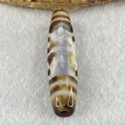 Natural Powerful Tibetan Old Oily Agate Zha Ji La Mu Female Cai Shen and 8 Eyes Dzi Bead Heavenly Master (Tian Zhu) 扎基拉姆女财神八眼天珠 12.91g 57.4 by 12.9mm - Huangs Jadeite and Jewelry Pte Ltd