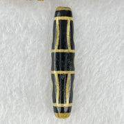 Natural Powerful Tibetan Old Oily Eyed Dharma Vajra Agate Dzi Bead Heavenly Master (Tian Zhu) 二眼金光托天珠 13.43g 57.6 by 12.4mm - Huangs Jadeite and Jewelry Pte Ltd