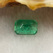 Natural Colombia Green Emerald (Beryl) Cut-Cornered Rectangular step cut 1.18ct 7.7 by 5.2 by 3.5mm - Huangs Jadeite and Jewelry Pte Ltd