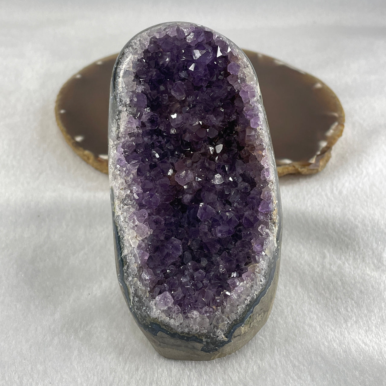 Natural Amethyst Rough Irregular Shaped Display 621.7g 61.8 by 84.8 by 96.3mm - Huangs Jadeite and Jewelry Pte Ltd