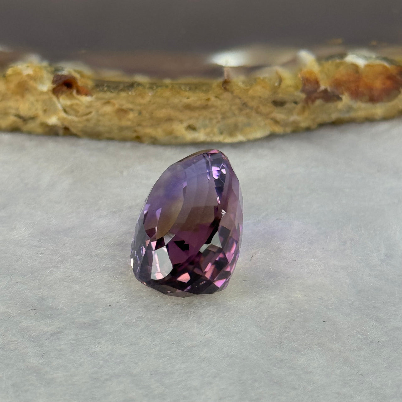 Natural Faceted Ametrine Oval Shape 19.09ct 21.4 by 13.7 by 9.8mm - Huangs Jadeite and Jewelry Pte Ltd