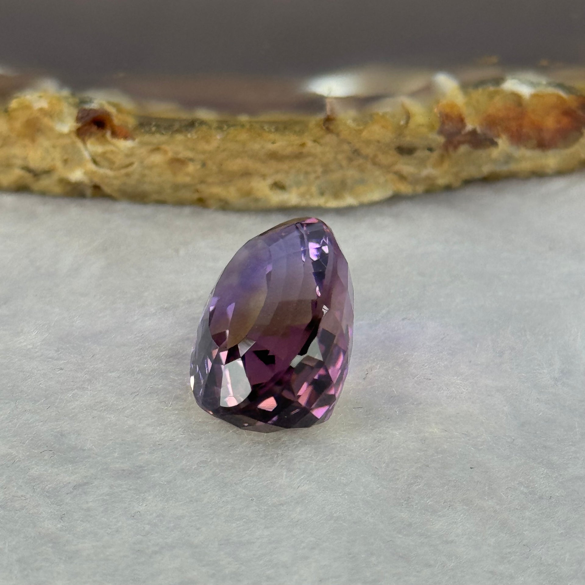 Natural Faceted Ametrine Oval Shape 19.09ct 21.4 by 13.7 by 9.8mm - Huangs Jadeite and Jewelry Pte Ltd