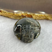 Unique Mountain Natural Green Phantom Quartz Dragon Tortoise Pendant 26.10g 39.2 by 30.3 by 16.7mm - Huangs Jadeite and Jewelry Pte Ltd