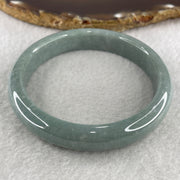 Type A Full Green Bangle 48.97g inner Dia 59.4mm 12.0 by 7.4mm (NO LINE) - Huangs Jadeite and Jewelry Pte Ltd