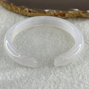 Natural Pinky Agate 9 Tail Fox Bangle 29.8g Internal Diameter 58.7mm 10.8 by 7.2mm - Huangs Jadeite and Jewelry Pte Ltd