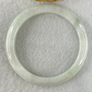 Type A Light Blueish Green Jadeite Bangle 36.10g Internal Diameter 52.8mm 9.5 by 8.0mm (External Lines) - Huangs Jadeite and Jewelry Pte Ltd