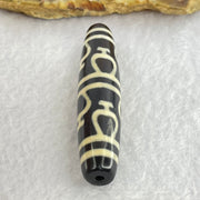 Natural Powerful Tibetan Old Oily Agate 8 Nectar Vessel Dzi Bead Heavenly Master (Tian Zhu) 花蜜容器眼天珠 14.95g 58.9 by 12.7mm - Huangs Jadeite and Jewelry Pte Ltd