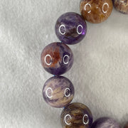 Above Average Grade Natural Amethyst Phantom Quartz Beads Bracelet 天然紫幽灵水晶手链 111.14g 19cm 19.0mm 13 Beads - Huangs Jadeite and Jewelry Pte Ltd