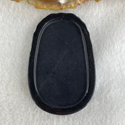 Type A Opaque to Partial Translucent Black Omphacite Jadeite Dog Pendant 23.89g 59.8 by 39.8 by 8.6mm - Huangs Jadeite and Jewelry Pte Ltd