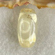 Natural Powerful Tibetan Old Oily Agate 3 Eyes Dzi Bead Heavenly Master (Tian Zhu) 三眼天诛 3.03g 20.0 by 10.3mm - Huangs Jadeite and Jewelry Pte Ltd