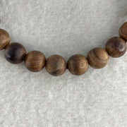 Natural Wooden Beads with 9 Eyes Dzi Bead Bracelet 16.46g 147cm 38.9 by 13.0mm 9Eye - 8.2mm 17 Beads - Huangs Jadeite and Jewelry Pte Ltd