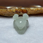 Type A Lavender Jadeite Rabbit Pendant 8.21g 20.5g by 16.1 by 13.8mm - Huangs Jadeite and Jewelry Pte Ltd