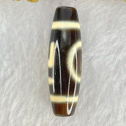 Natural Powerful Tibetan Old Oily Agate 1 Eye With Swastika Dzi Bead (Hotu Dzi) 7.50g 38.2 by 11.7mm - Huangs Jadeite and Jewelry Pte Ltd