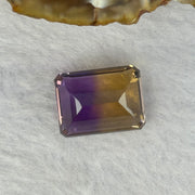 Natural Faceted Ametrine in Emerald Cut 19.16ct 18.0 by 13.5 by 10.4mm - Huangs Jadeite and Jewelry Pte Ltd
