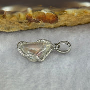 Natural Madagascar Blue Moonstone in S925 Silver Pendant 1.76g 11.2 by 9.5 by 3.5mm - Huangs Jadeite and Jewelry Pte Ltd