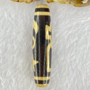 Natural Powerful Tibetan Old Oily Agate Cai Shen with Moon Sun Star Dzi Bead Heavenly Master (Tian Zhu) 财神长天珠 17.32g 58.3 by 13.7mm - Huangs Jadeite and Jewelry Pte Ltd