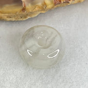 Type A Semi Icy Light Lavender With Wuji Grey Spots Jadeite Ping An Kou Charm/Pendant 2.03g 12.4 by 6.4mm - Huangs Jadeite and Jewelry Pte Ltd