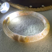 Natural Pink Flower Agate Oval Bangle Set | (68.69g | 55.6mm ID | 9.0 x 6.9mm | Blooming Self-Love & Emotional Renewal Anchor, Feng Shui Harmony & Sovereign Guifei Stacking Bangle Set) - Huangs Jadeite and Jewelry Pte Ltd